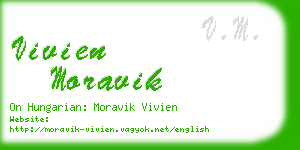 vivien moravik business card